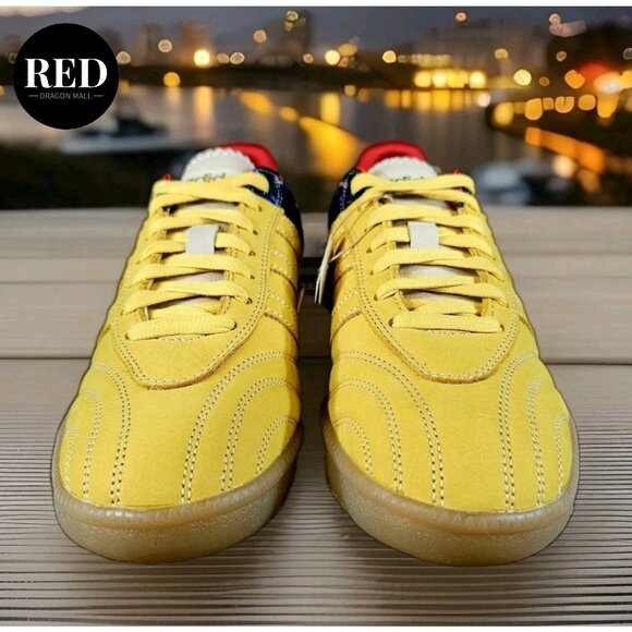 Adidas Wales Bonner Originals MN Samba Gold Navy IH8407 - Men's Size 10 - Picture 4 of 16